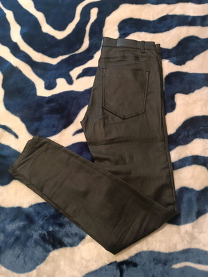 Stradivarius regular high waist trousers black like new