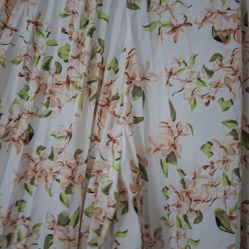 Women's Floral Pleated Zip Culottes One Size New
