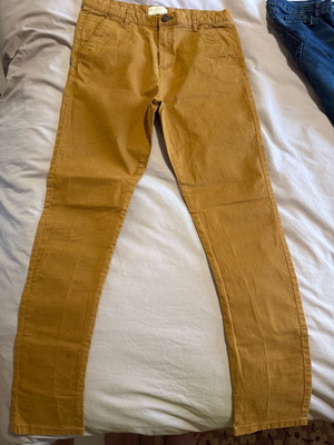 Zara pants like new, size M, brown-yellow