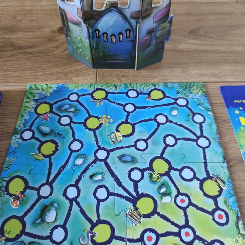 The Enchanted Tower board game used, metal box, 4+ years
