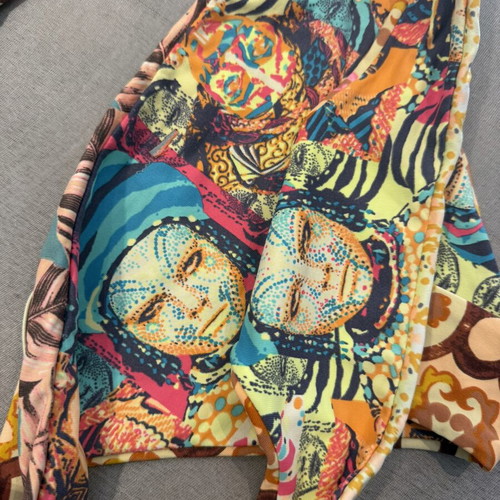 Maaji bikini set large used, reversible colorful design