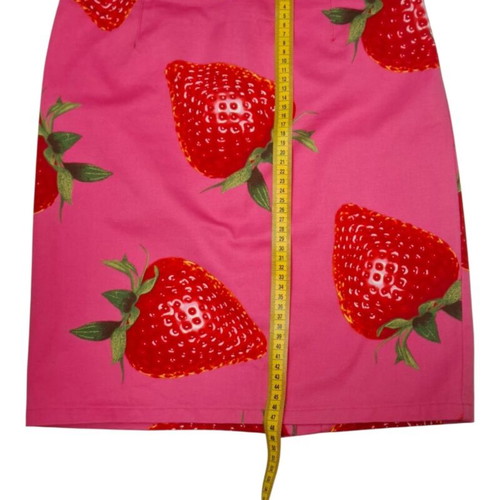 Fiorucci Grace vintage skirt used with strawberry print, made in Italy