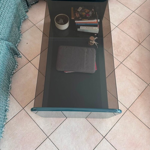 La Redoute Ericson coffee table with lacquered wood and reinforced glass