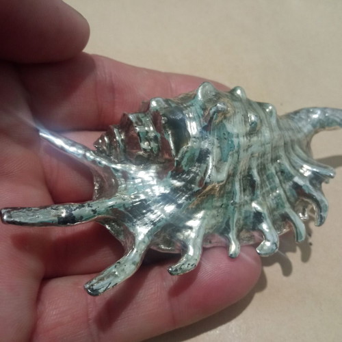 Christofle Silver Plated Shell Shaped Paperweight used