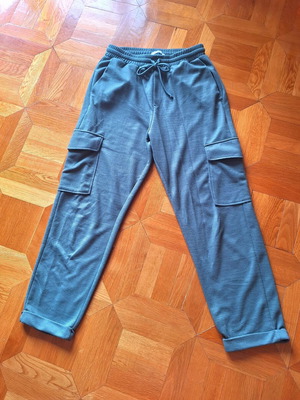 Pull & Bear women's sports pants used, green, size L