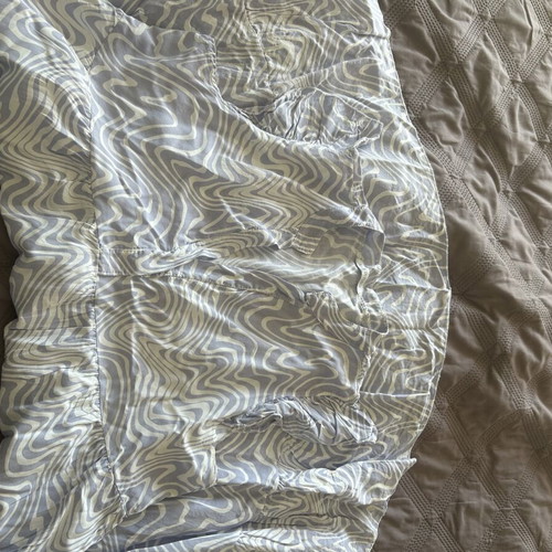 Women's dress like new, white and turquoise, size XL
