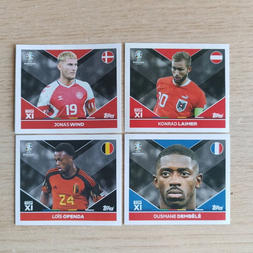 Euro 2024 topps sticker collection new