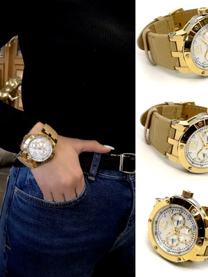 Vogue Quartz ρολόι καινούργιο, αδιάβροχο με ζαφείρι κρύσταλλο