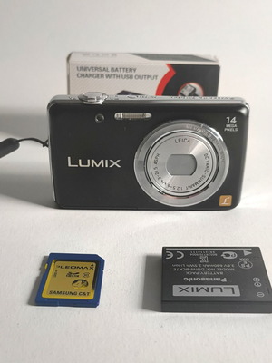Panasonic Lumix FH6 14 Megapixel ψηφιακή κάμερα μεταχειρισμένη με μπαταρία κάρτα SD φορτιστή
