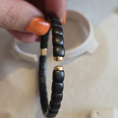 Bracelet with diamond, 18K gold and ceramic, Anna Maria Beleniotis