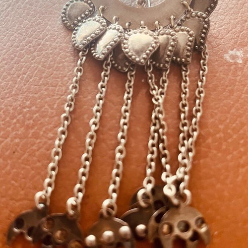 Traditional silver Caucasian antique jewelry like new