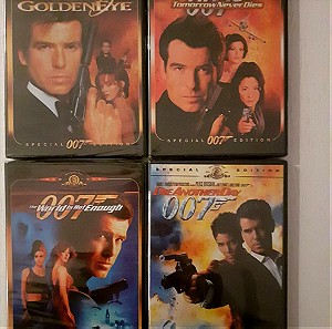 James Bond (Pierce Brosnan 4 ταινίες) - Ολοκαίνουρια DVDs