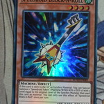 Speedroid Block-n-Roll Yu-Gi-Oh! σούπερ σπάνια κάρτα με εφέ