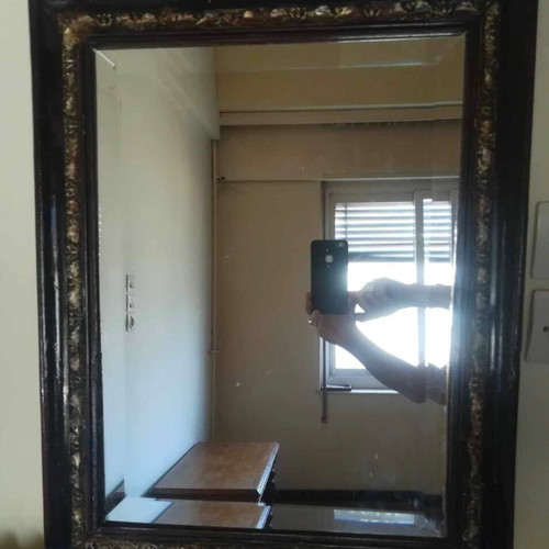 Bijouterie mirror used with wooden frame
