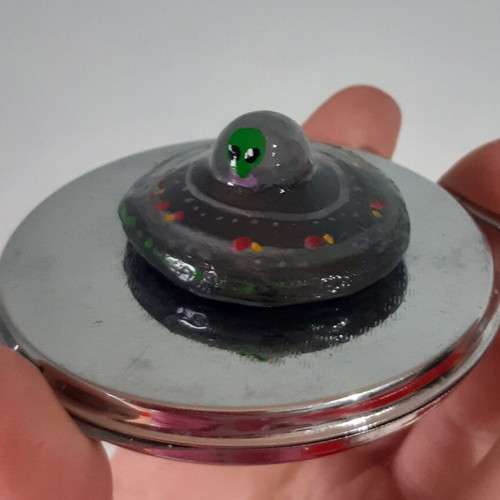 Handmade UFO Alien Charm new
