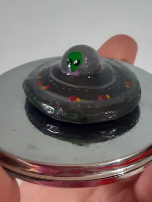 Handmade UFO Alien Charm new