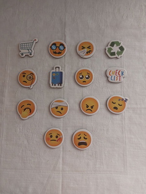 Μαγνητάκια φατσούλες emoji σετ 14 καινούργια