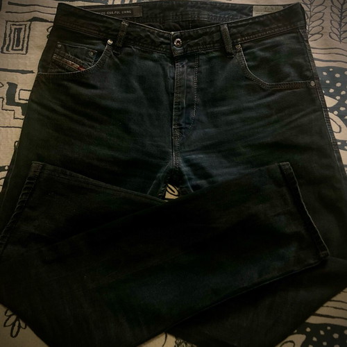Diesel Krayver Black Denim Pants like new, size L