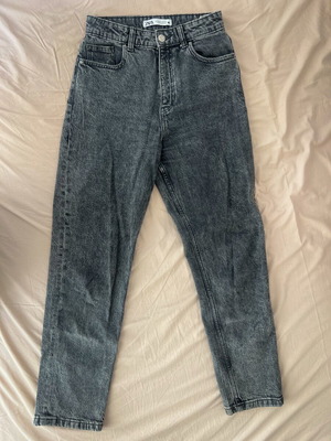 Zara mom fit jeans used, grey, size S