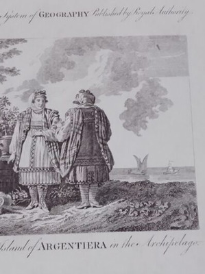 1789 Argentiera гръцки жени традиционни носии гравюра