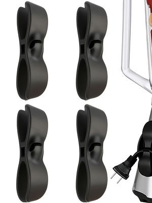 Cable organizer set of 4 pieces, new, black