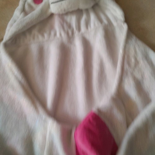 Girls' poncho blanket like new, unicorn