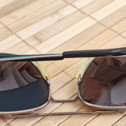 Yves Chantal Square Aviator Sunglasses with Zeiss Organic Lenses