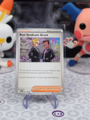 Pokemon Card Rust Syndicate Grunt PBL 081 like new