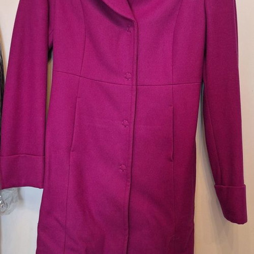 Benetton coat used, purple, size 42