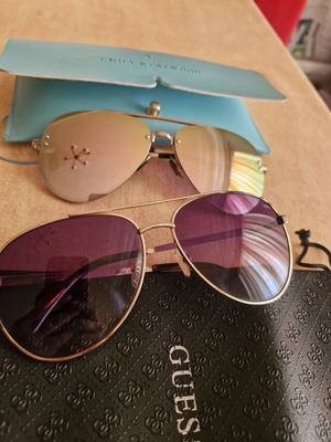 Γυαλιά ηλίου Emily Westwood και Guess μεταχειρισμένα, σετ 2 με θήκες