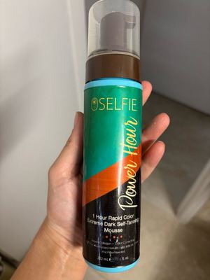 Self tanning lotion very effective, over half quantity