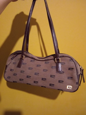 Τσάντα Pierre Cardin 2002, γνήσιο δέρμα και ύφασμα, καινούργια