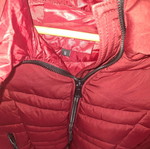 Puffer jacket, burgundy, size S