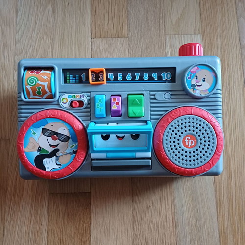 Fisher Price educational cassette player used with music and lights