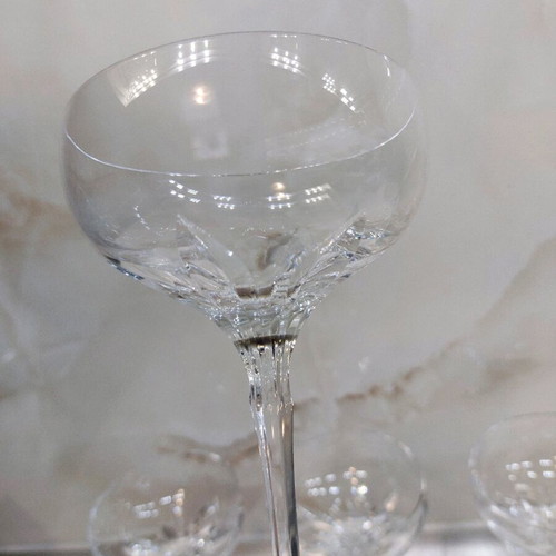 Crystal Ice Cream Glasses set of 6 like new