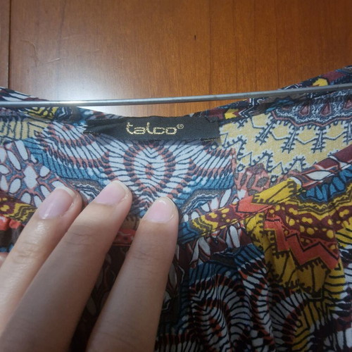 Maxi dress with boho mandala pattern like new, colorful