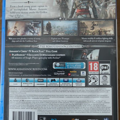 Assassin's Creed Black Flag PS4 like new