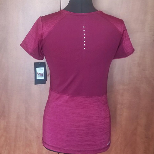Demix women's running sports shirt new, size M, red-pink
