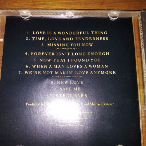 Michael Bolton Time Love and Tenderness CD like new, R&B Soul