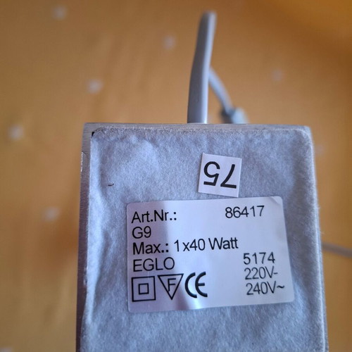 Table lamp like new with gradient glass lighting