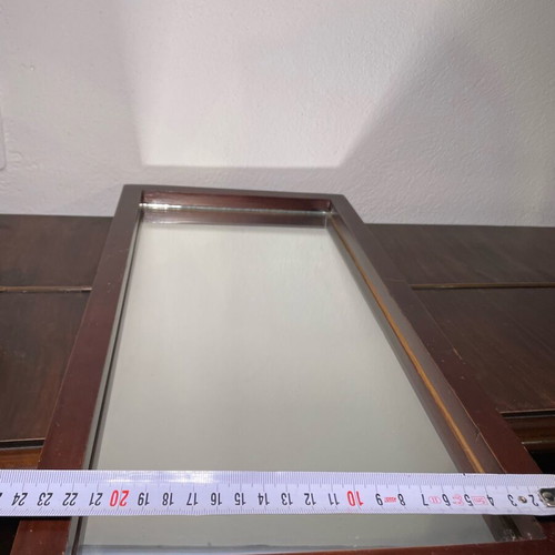 Wooden elongated mirror used 46x22 small
