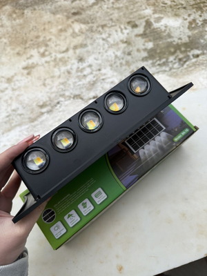 CBK BK-10 Ηλιακό Φωτιστικό Τοίχου με 5 LED Υψηλής Φωτεινότητας, καινούργιο