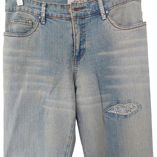 Celestino women's jeans with rhinestones size 27 used, blue