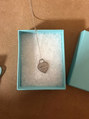 Κολιέ Tiffany & Co. Return to Tiffany καρδιά ασημένιο 925 σαν καινούργιο