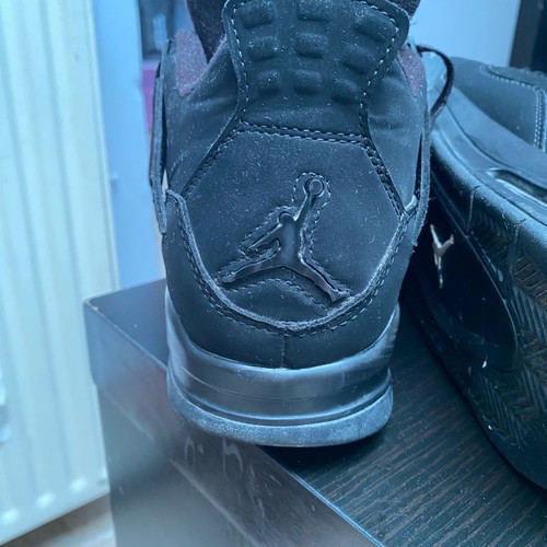 Jordan 4 Black Cats new, size 45, black casual shoes