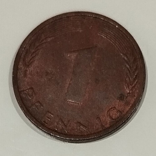 1 Pfennig Coin Germany 1975 like new