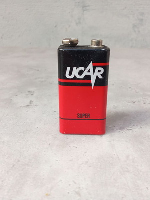 Ucar 9V Vintage Battery Used, 1990s Collectible