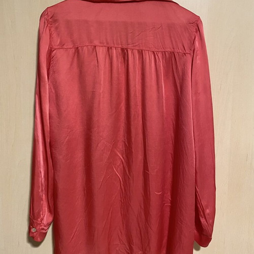 Celestino fuchsia satin shirt like new, loose fit