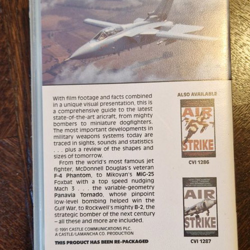Air Strike video cassette used, documentary 1991