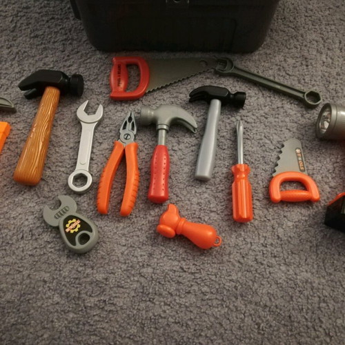 Tool set toys with toolbox like new